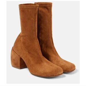 New in Box: Dries Van Noten Women's Brown 65 Suede Ankle Boots (EU38.5 /US8.5)